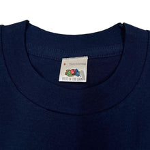 Load image into Gallery viewer, Vintage 90’s Fruit Of The Loom Navy Blue Mini Logo Cotton Single Stitch T-Shirt
