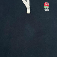 Load image into Gallery viewer, ENGLAND RUGBY &quot;Pride Of England&quot; Embroidered Logo Navy Blue Pullover Hoodie
