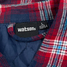 Load image into Gallery viewer, Vintage WATSONS Tartan Lumberjack Plaid Check Lightly Padded Flannel Over Shirt
