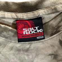 Load image into Gallery viewer, Early 00&#39;s SALTROCK Surfer Logo Spellout Graphic Brown Tie Dye T-Shirt
