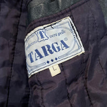 Load image into Gallery viewer, Vintage 90&#39;s TARGA Genuine Real Distressed Black Leather Bomber Jacket
