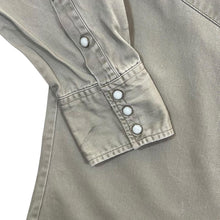 Load image into Gallery viewer, Vintage Wrangler Cowboy Western Pearl Snap Popper Heavy Cotton Distressed Shirt
