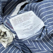 Load image into Gallery viewer, LEVI&#39;S 201 Classic Blue White Striped Denim Effect Long Sleeve Shirt
