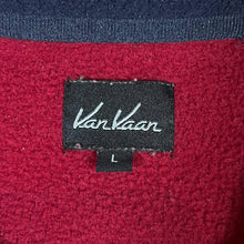 Load image into Gallery viewer, Vintage VAN VAAN Colour Block Red 1/4 Zip Fleece Sweatshirt
