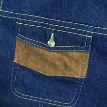 Load image into Gallery viewer, Stacy Adams Cowboy Western Dark Blue Denim Long Sleeve Shirt
