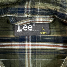 Load image into Gallery viewer, Lee Classic Green Plaid Check Long Sleeve Cotton Shirt
