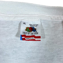 Load image into Gallery viewer, Vintage 90&#39;s AMERICA Souvenir Flag Spellout Graphic White Single Stitch T-Shirt
