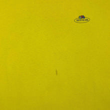 Load image into Gallery viewer, Vintage FRUIT OF THE LOOM Classic Mini Logo Graphic Yellow Single Stitch T-Shirt
