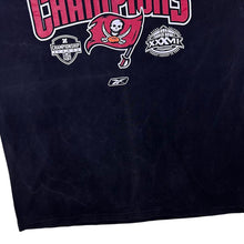 Load image into Gallery viewer, Vintage Reebok NFL Tampa Bay Buccaneers &quot;2002 Champions&quot; Football Black T-Shirt
