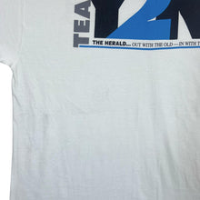 Load image into Gallery viewer, Early 00&#39;s Hanes TEAM Y2K Souvenir Logo Spellout Graphic White T-Shirt
