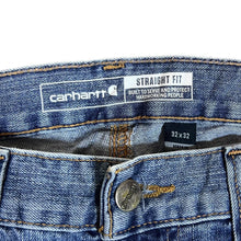 Load image into Gallery viewer, CARHARTT &quot;Straight Fit&quot; Made In Mexico Classic Blue Denim Jeans
