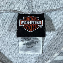 Load image into Gallery viewer, Harley Davidson (2014) &quot;Cowboy Austin Texas&quot; Biker Grey Striped V-Neck Hoodie
