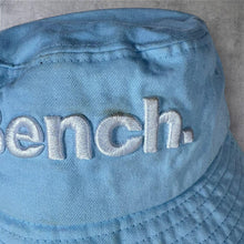 Load image into Gallery viewer, Bench. Embroidered Logo Spellout Y2K Baby Blue Bucket Hat
