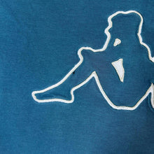 Load image into Gallery viewer, Early 00&#39;s KAPPA Embroidered Big Logo Blue Distressed Short Sleeve T-Shirt
