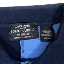 Load image into Gallery viewer, Early 00&#39;s POLO JEANS CO. Ralph Lauren Embroidered Logo Colour Block Short Sleeve Polo Shirt
