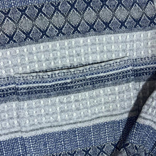 Load image into Gallery viewer, Vintage 90&#39;s Grey Blue Patterned Striped Long Sleeve Flannel Shirt
