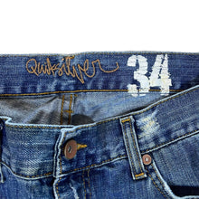 Load image into Gallery viewer, QUIKSILVER &quot;Reese Forbes&quot; Skater Surfer Classic Blue Denim Straight Leg Jeans
