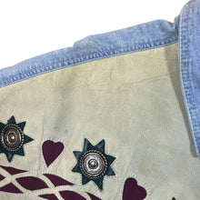 Load image into Gallery viewer, Vintage 90&#39;s Gold River Cowboy Western Popper Button Blue Denim Long Sleeve Shirt
