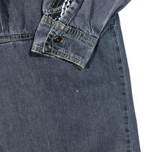 Load image into Gallery viewer, Vintage Eagle Cowboy Western Patterned Panel Grey Denim Long Sleeve Shirt
