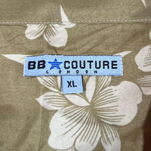 Load image into Gallery viewer, BB COUTURE London Hawaiian Tropical Floral Patterned Open Collar Polyester Shirt
