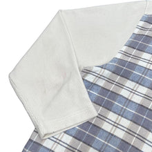 Load image into Gallery viewer, Vintage 90’s Struggle's Plaid Check Ribbed Cotton Collared Zip Sweatshirt
