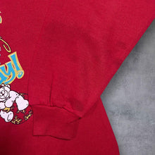 Load image into Gallery viewer, Vintage Jerzees &quot;Jingle Bells&quot; Christmas Festive Novelty Graphic Red Sweatshirt
