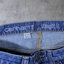 Load image into Gallery viewer, Carhartt "Straight Fit" Classic Blue Denim Regular Straight Leg Jeans
