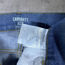 Load image into Gallery viewer, Carhartt WIP "Rebellion Pant" Classic Blue Denim Slim Tapered Fit Jeans
