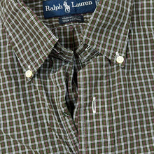 Load image into Gallery viewer, Vintage RALPH LAUREN &quot;Yarmouth&quot; Mini Logo Plaid Check Long Sleeve Button-Up Shirt
