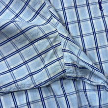 Load image into Gallery viewer, Early 00&#39;s YVES SAINT LAURENT YSL Classic Blue Check Mini Logo Long Sleeve Button-Up Shirt
