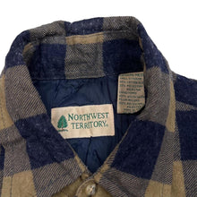 Load image into Gallery viewer, Vintage NORTHWEST TERRITORY Lumberjack Plaid Check Lightly Padded Flannel Over Shirt
