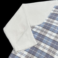 Load image into Gallery viewer, Vintage 90’s STRUGGLE’S Plaid Check Ribbed Cotton Collared Zip Sweatshirt
