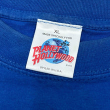 Load image into Gallery viewer, Vintage 90&#39;s PLANET HOLLYWOOD &quot;London&quot; Classic Souvenir Spellout Graphic T-Shirt
