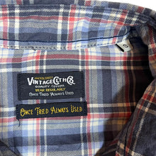 Load image into Gallery viewer, JACK &amp; JONES &quot;Vintage&quot; Cowboy Western Plaid Check Snap Popper Long Sleeve Shirt
