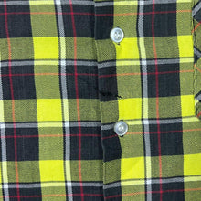Load image into Gallery viewer, Vintage Friendship Yellow Mix Plaid Check Long Sleeve Flannel Shirt
