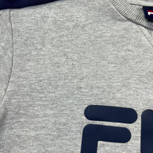 Load image into Gallery viewer, FILA Classic Big Logo Spellout Graphic Colour Block Crewneck Sweatshirt
