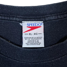Load image into Gallery viewer, Vintage 90&#39;s SPEEDO &quot;Volleyball&quot; Logo Spellout Graphic Black T-Shirt
