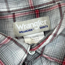 Load image into Gallery viewer, Vintage 90's Wrangler Wrancher Cowboy Western Check Pearl Snap Popper Short Sleeve Shirt
