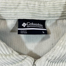 Load image into Gallery viewer, COLUMBIA SPORTSWEAR Pale Green Heavyweight Corduroy Cord Popper Button Over Shirt

