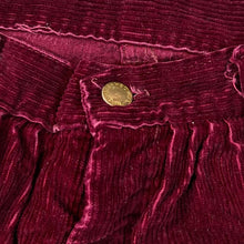 Load image into Gallery viewer, Vintage WEAVERS High Waisted Tapered Fit Red Chunky Corduroy Cord Trousers
