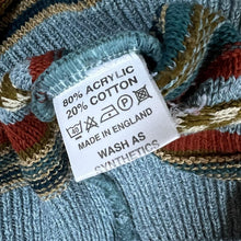 Load image into Gallery viewer, Vintage 90&#39;s THE SWEATER SHOP Patterned Embroidered Spellout Acrylic Cotton Knit Jumper
