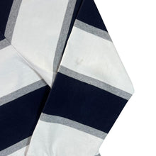 Load image into Gallery viewer, GANT &quot;Relaxed&quot; Embroidered Logo Colour Block Striped Denim Collared Rugby Polo Shirt
