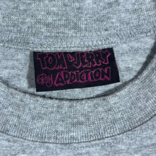 Load image into Gallery viewer, Vintage Tom &amp; Jerry By Addiction (1995) Embroidered Grey Short Sleeve Pocket T-Shirt
