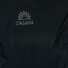 Load image into Gallery viewer, Vintage Hossacks ORIANA Diamante Souvenir Spellout Graphic Crewneck Sweatshirt

