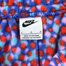 Load image into Gallery viewer, NIKE Embroidered Mini Logo Polka Dot Multi Colour Patterned Polar Fleece Shorts
