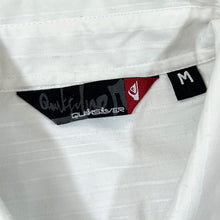 Load image into Gallery viewer, Early 00&#39;s QUIKSILVER Floral Surfer Graphic Short Sleeve Shirt
