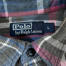 Load image into Gallery viewer, Vintage POLO RALPH LAUREN Plaid Check Long Sleeve Flannel Cotton Shirt
