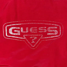 Load image into Gallery viewer, Vintage 90&#39;s GUESS Big Logo Graphic Red Hooded Windbreaker Jacket
