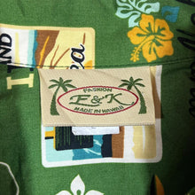 Load image into Gallery viewer, Vintage F&amp;K Made In Hawaii Tropical Hawaiian Patterned Short Sleeve Open Collar Shirt

