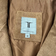 Load image into Gallery viewer, Vintage TOM ENGLISH Classic Genuine Real Tan Suede Leather Blazer Jacket
